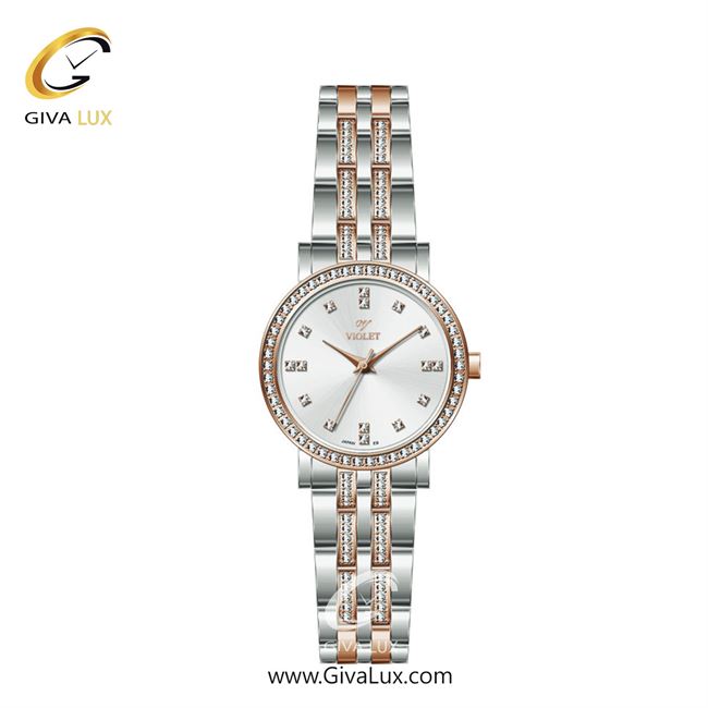 ساعت مچی اورجینال زنانه ویولت VIOLET نقره ای-رزگلد | نقره ای-رزگلد| نقره ای| کد رفرنس 0582/2